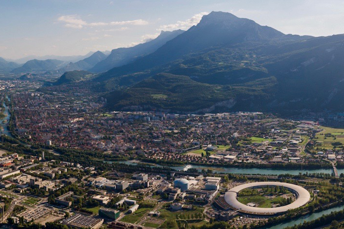 Vue du ciel de l'ESRF