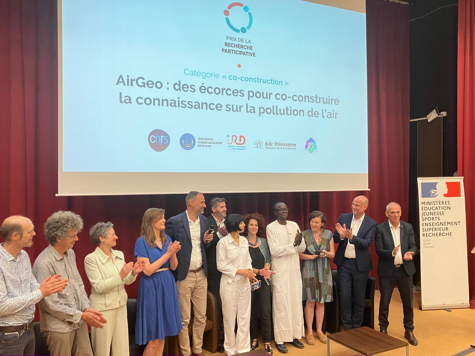 Remise du prix au projet AirGéo