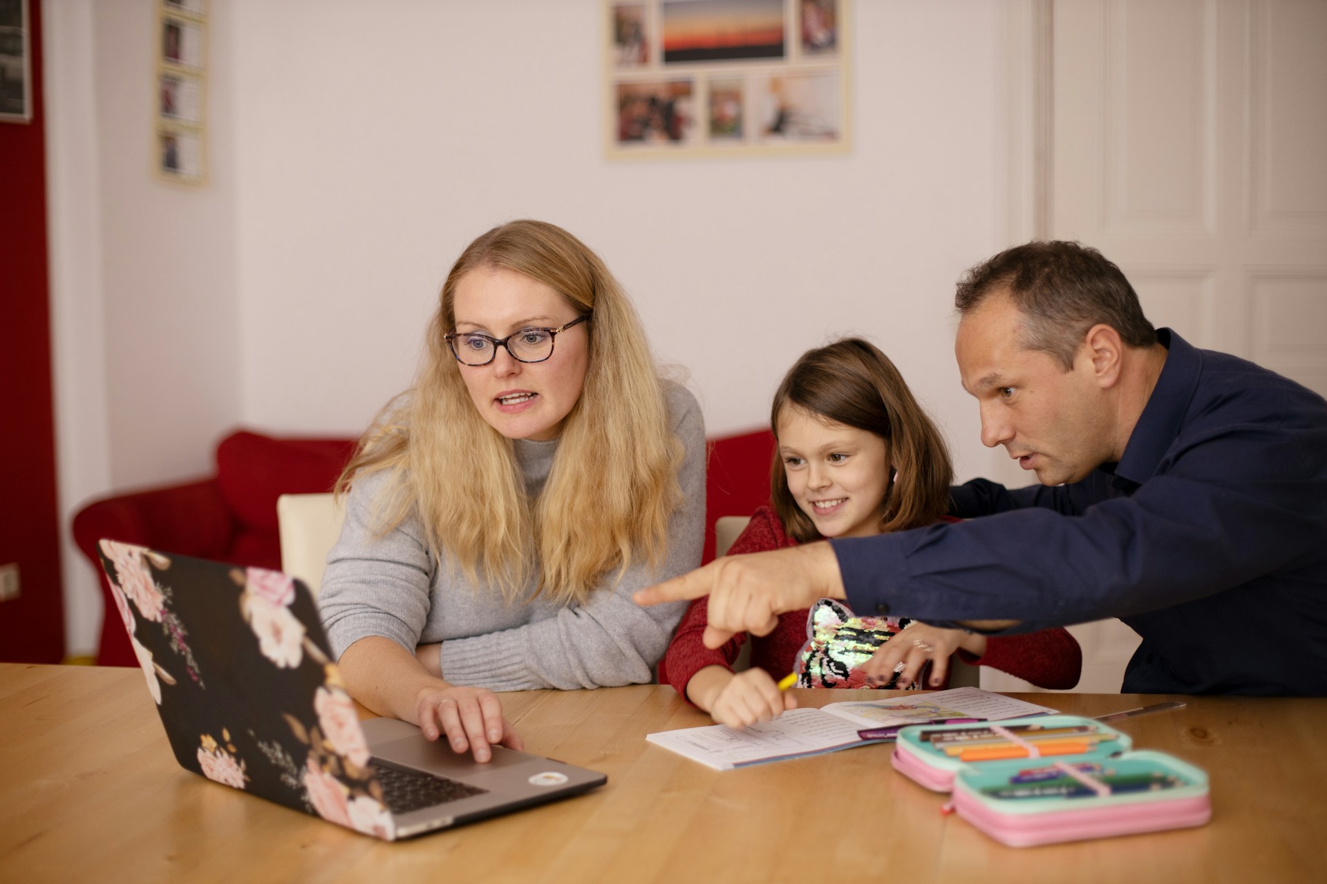 L'école à la maison menée par deux parents