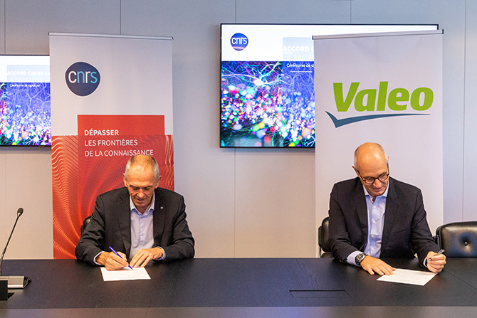 Antoine Petit, Président du CNRS (Centre National de Recherche Scientifique) et Christophe Périllat, Directeur Général de Valeo