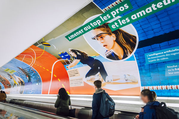 La fresque "Sport & Science, l'union fait la force" 