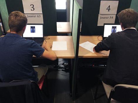 Experimental set-up used for the analysis of the impact of social information on group performances in collective estimation tasks.