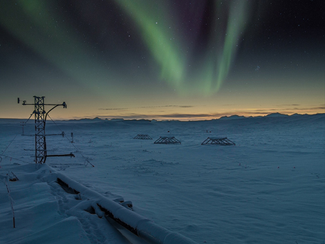 Installation de mesure de la dynamique du mercure à Toolik Field Station en Alaska.