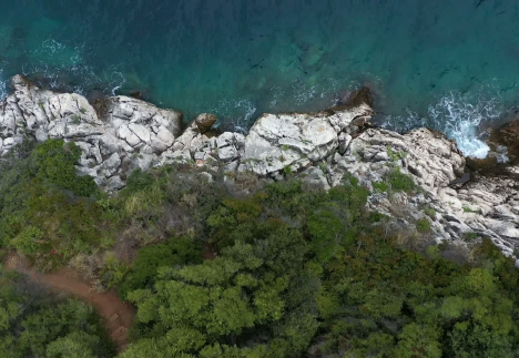 Littoral vu de haut